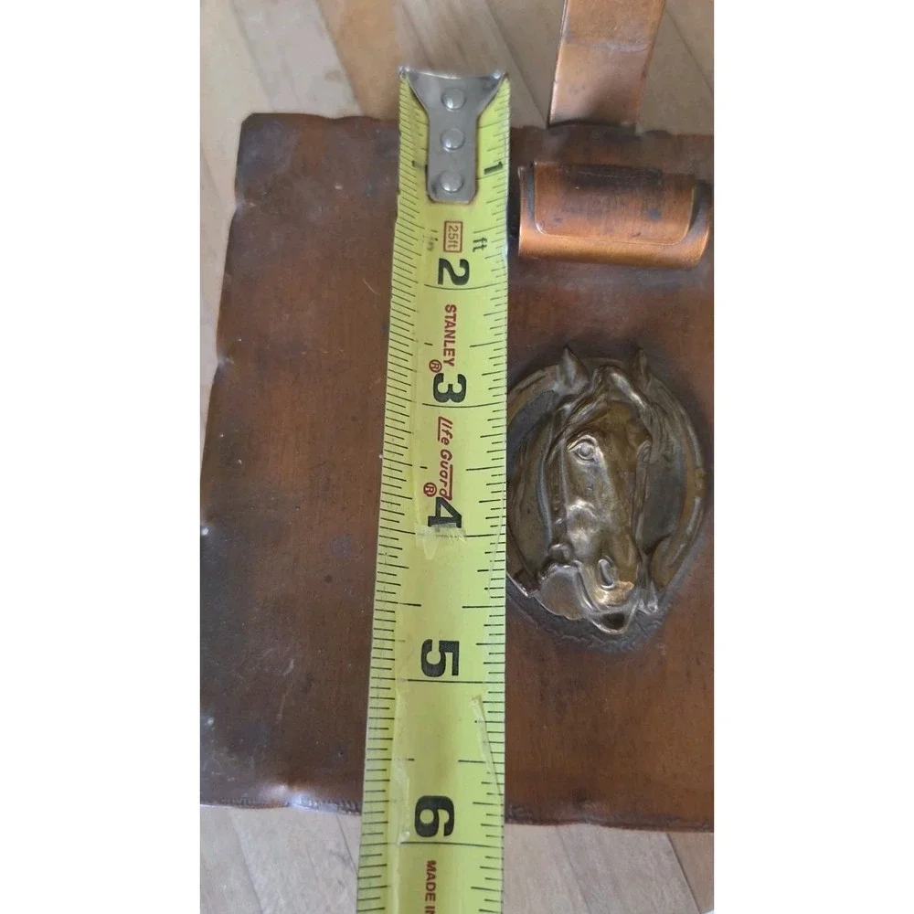 VTG Copper Horse Wall Hanging Farmhouse Equestrian Rustic Butler Crumb Catcher